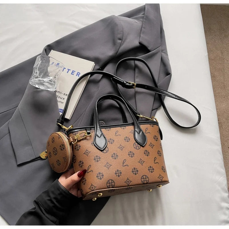 Women Luxury High End Leather Tote Bag Fashion Elegant Shoulder Handbag Classic Crossbody Daily Commuter Look luxecrown.co.uk