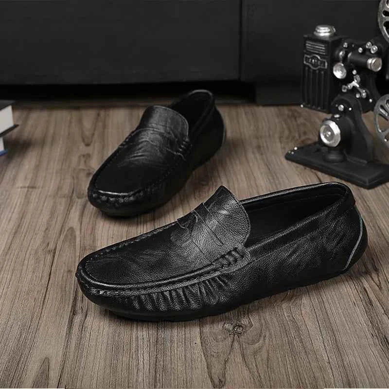 100% Top-Grain Loafers with Elegant Design for Business and Casual Settings  Men’s Stylish Fashionable Slip-On Design luxecrown.co.uk