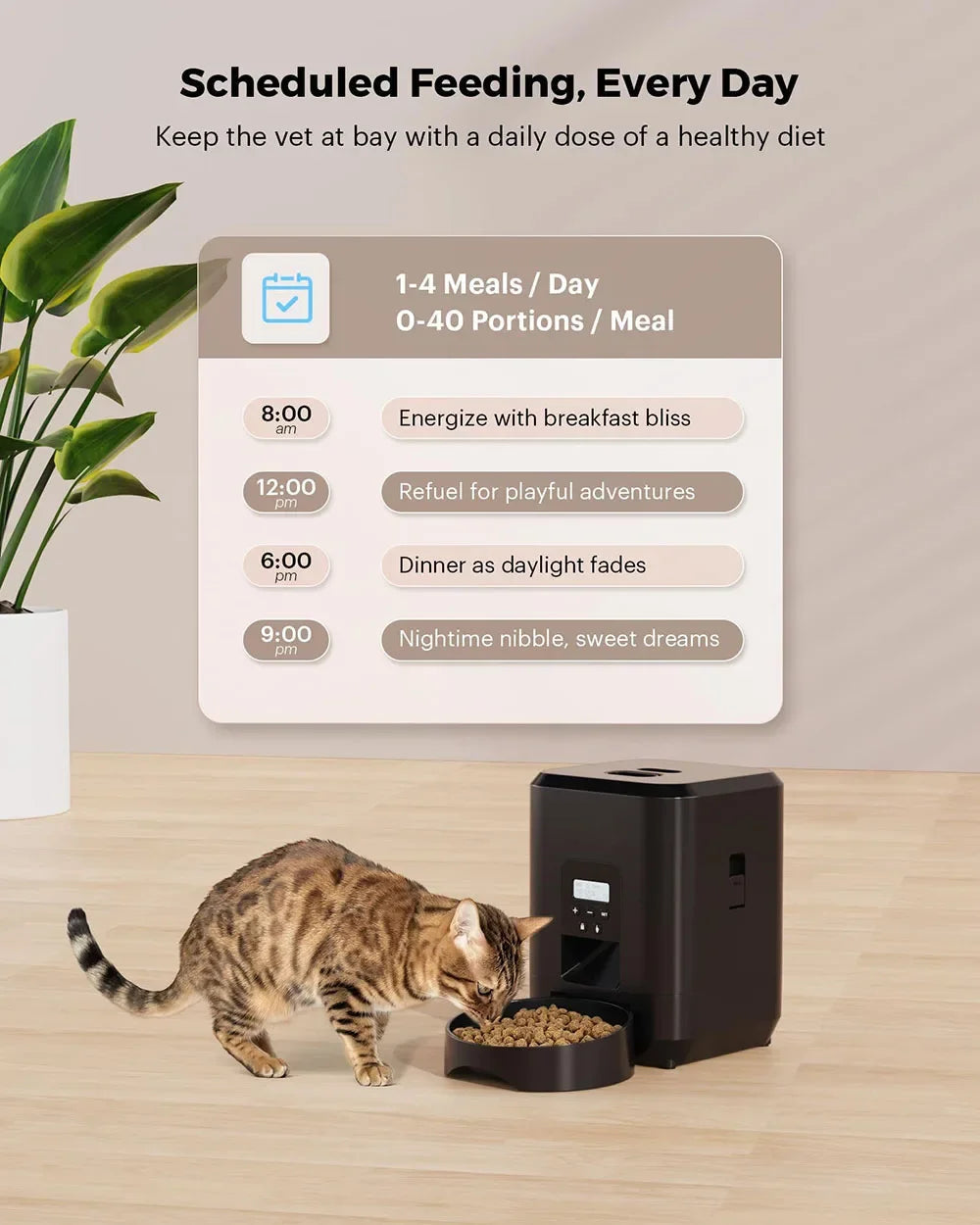 Smart Pet Feeder Automatic Cat Feeder Dog Slow Food Machine With Timed Quantitative Automatic Cat Food Dispenser Cat Dog Bowl luxecrown.co.uk