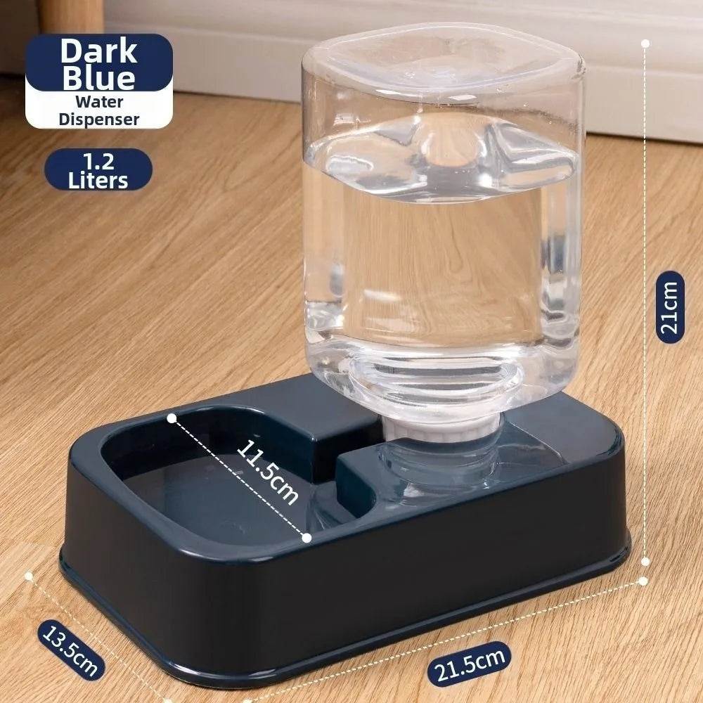 1.2L/1.5L Pet Automatic Feeder Plastic Large Capacity Cat Dog Water Dispenser Feeder Set 3 Colors 2 Styles luxecrown.co.uk