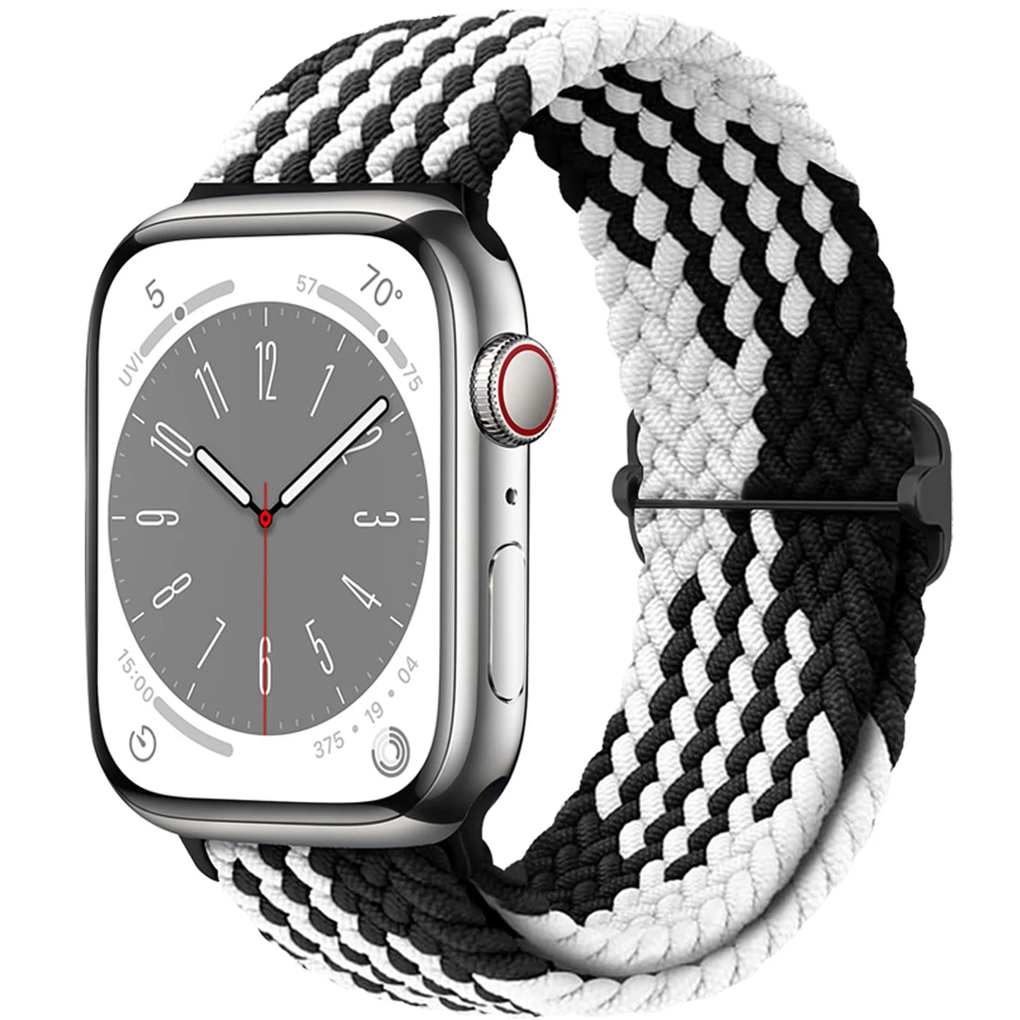 Braided Solo Loop Strap For Apple watch band 44mm 40mm 49mm 45mm 41mm Elastic Nylon bracelet iWatch series 8 3 se 6 7 Ultra 2 9 luxecrown.co.uk