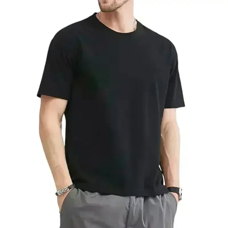 100% pure cotton men's luxurious brand letter print T-shirt, short-sleeved T-shirt, high-quality men's clothing, streetwear luxecrown.co.uk