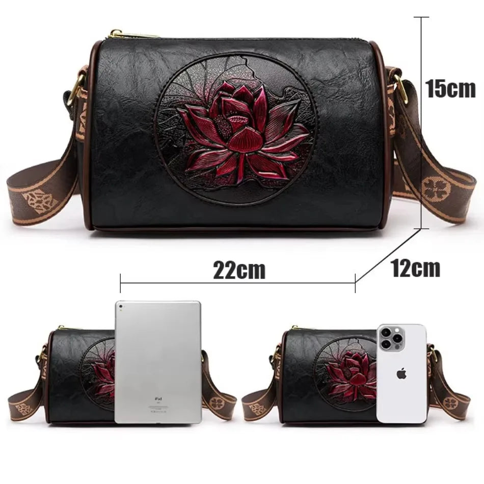 Luxury Handbag Fashion Print Large Capacity Soft Leather Women Shoulder Crossbody Bag Leisure Designer Ladies Purses and Handbag luxecrown.co.uk