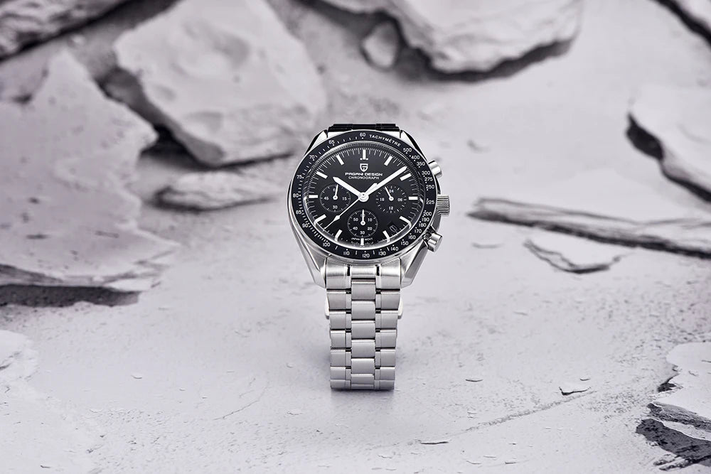 2025 New PAGANI DESIGN Moon Men's Watches Top Luxury Quartz Watch Man VK63 Chronograph Wristwatch AR Sapphire Mirror Waterproof