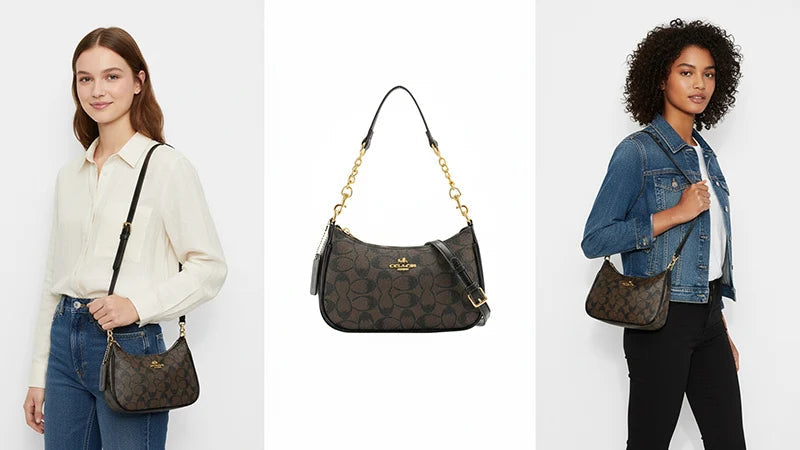 Women's Chain Bags Pvc Geometric Print Handbag Shoulder Crossbody Bag Women's Underarm Bag Suitable For Daily Outfit Matching luxecrown.co.uk