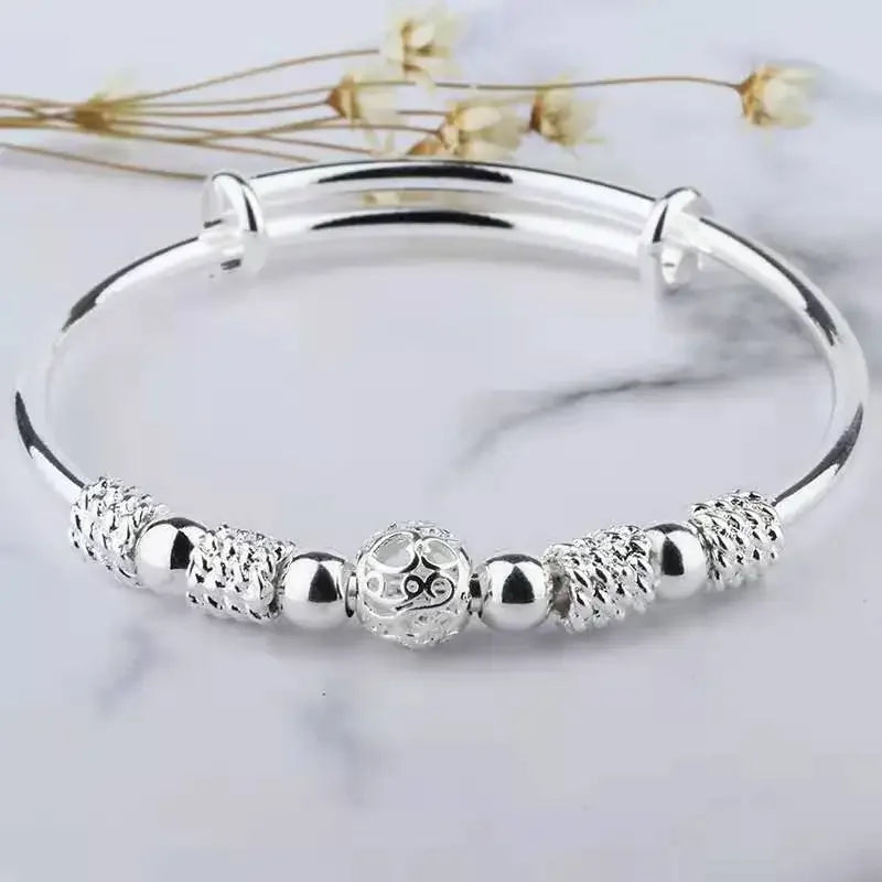 charms 925 sterling silver Luxury lucky Beads bracelets Bangles for women fashion classic party wedding jewelry Adjustable Streetsharks