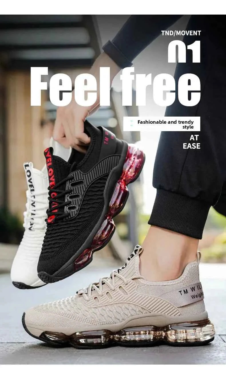 Shock Absorption Running Shoes Breathable Mesh Upgraded Version Summer New Style for Teenagers Sports Sneakers Comfortable Slip-