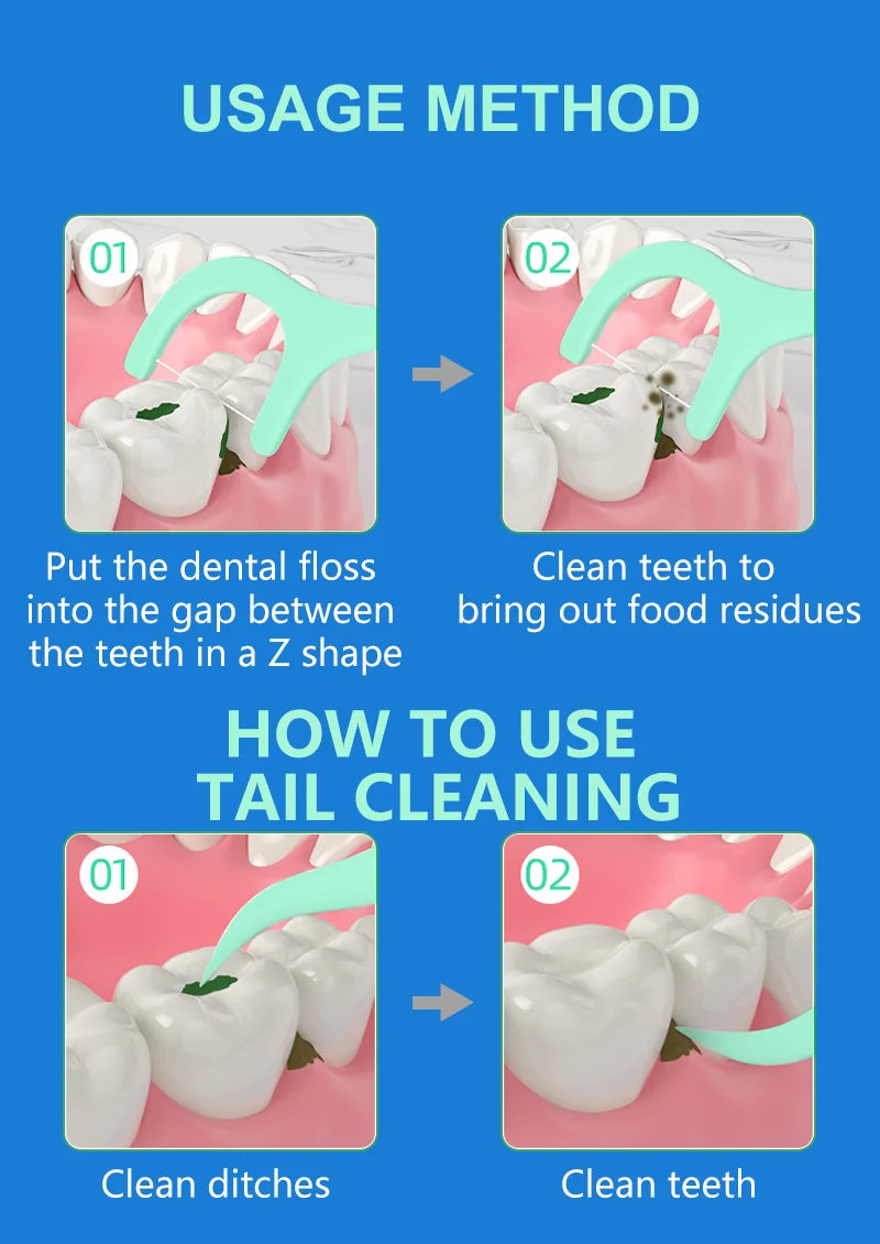 500/300/100pcs ultra-fine mint flavored toothpicks, safe high-end toothpick sticks, plastic toothpicks