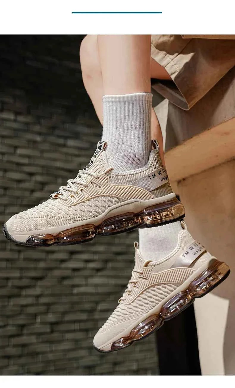 Shock Absorption Running Shoes Breathable Mesh Upgraded Version Summer New Style for Teenagers Sports Sneakers Comfortable Slip-