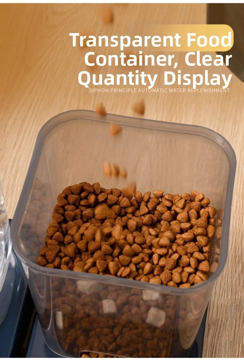 1.2L/1.5L Pet Automatic Feeder Plastic Large Capacity Cat Dog Water Dispenser Feeder Set 3 Colors 2 Styles luxecrown.co.uk