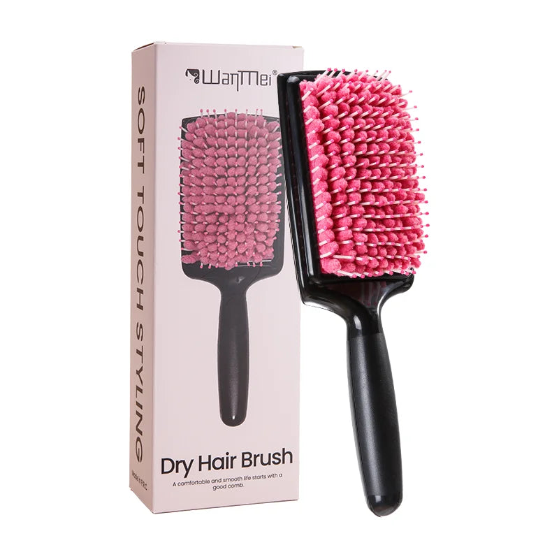 Women's Hair Dryer Comb Microfiber Bristles Quick Absorbent Drying Brush Hair Care Protection