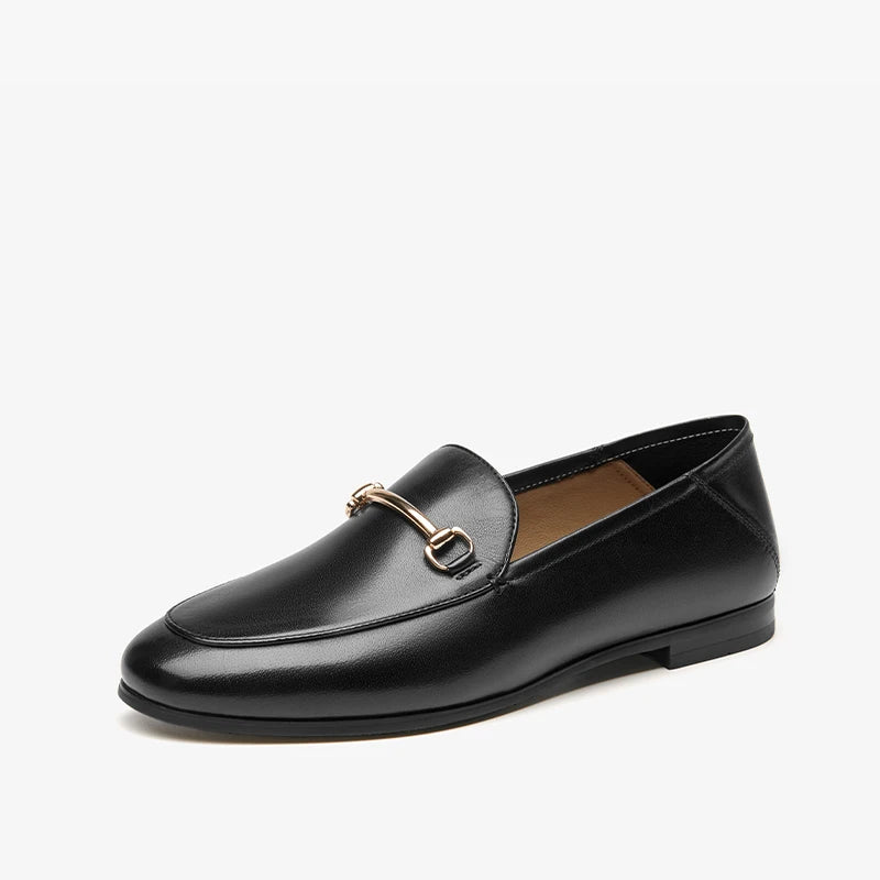 BEAUTODAY Dress Shoes Women Loafers Cow Leather Sheepskin Rubber Formal Business Suit Ladies 2025 Spring Autumn Handmade 27171 luxecrown.co.uk