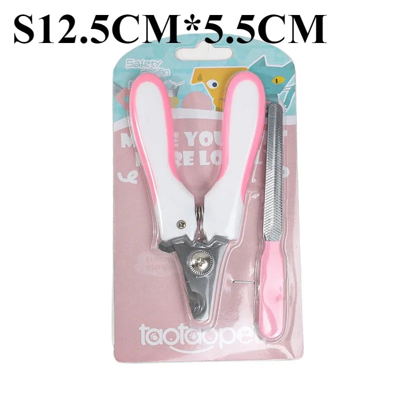Stainless Steel Grooming Scissors Nail Clippers Multifunctional Teddy Cat Pet Nail Clippers with Sickle Large Dog Nail Clippers luxecrown.co.uk