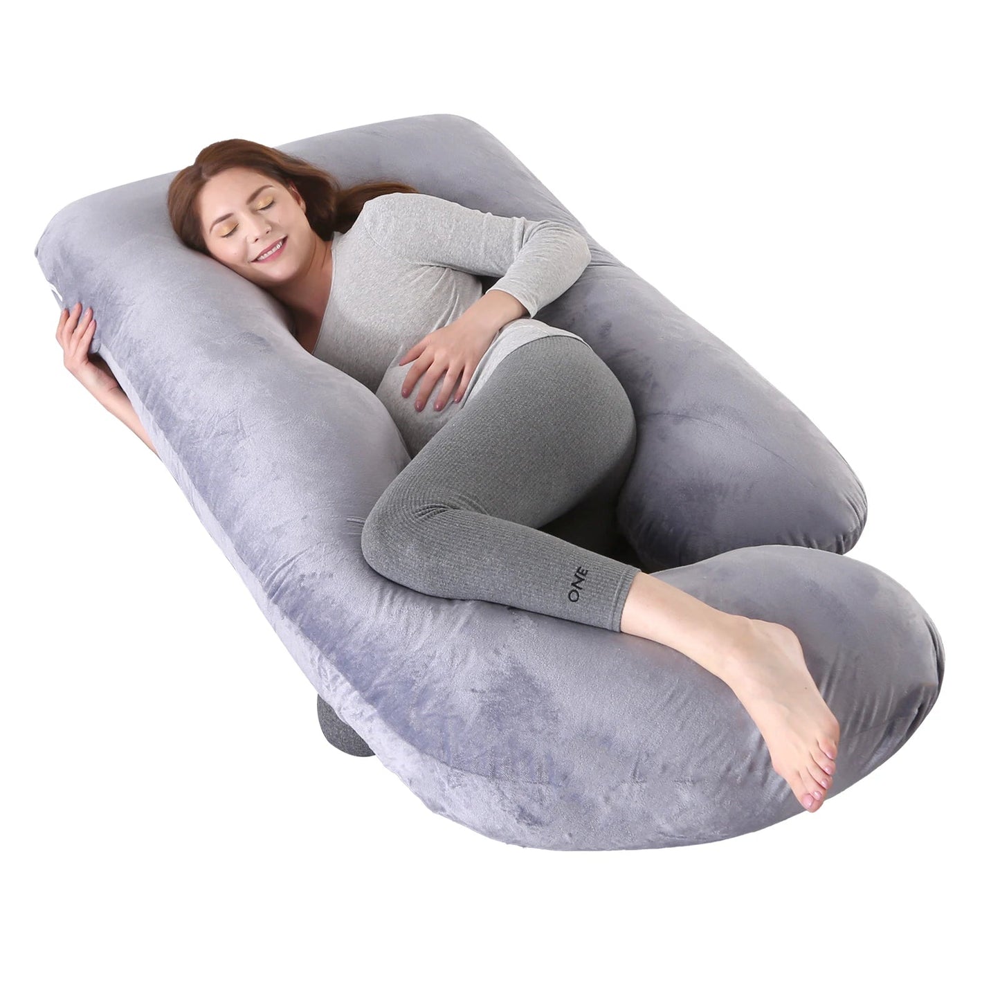 Pregnancy Pillows for Sleeping, G Shaped Full Body Maternity Pillow with Removable Cover - Support for Belly for Pregnant Women luxecrown.co.uk