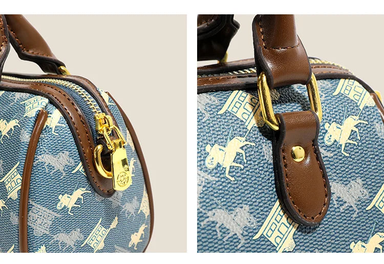New Fashionable Street Style Pillow Bag Women's Handbag Luxury Sensation Printed PU Leather Ladies' Crossbody Bag for Daily Use luxecrown.co.uk