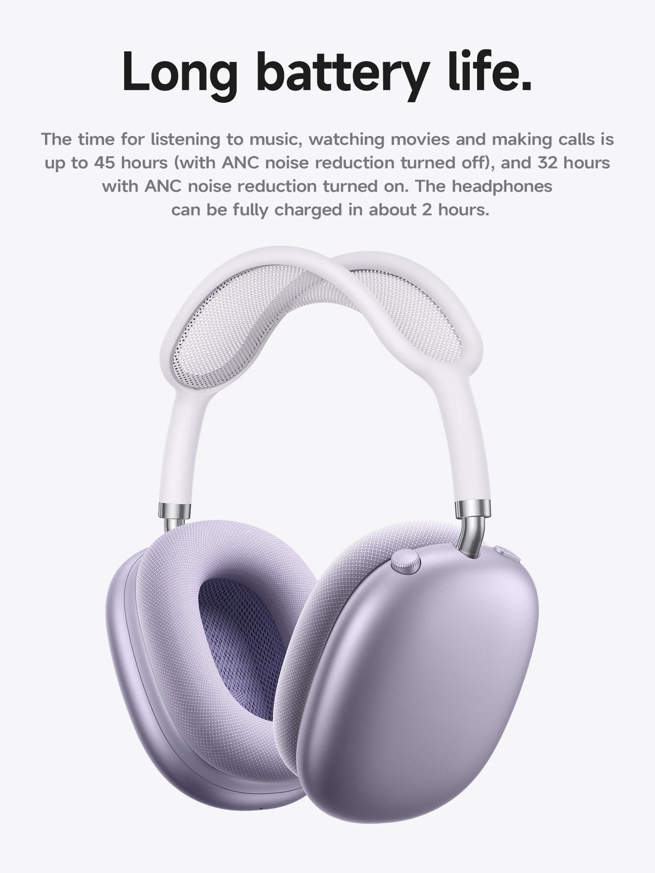 HOCO W65 Plus: Over-Ear ANC Headphones, AirPods Max Style