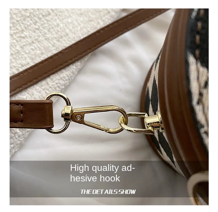 Women's Bag for Women Fashion Luxury Designer Zipper Small Handbags For Women Leather Bucket Shoulder Bag 2023 New Trend Pendant Streetsharks