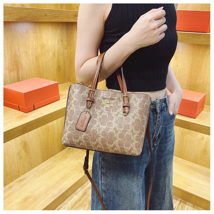 French Printed Bag 2026 New European and American Retro Luxury Fashion Casual Tote Bag Versatile Shoulder Bag Crossbody Bag luxecrown.co.uk