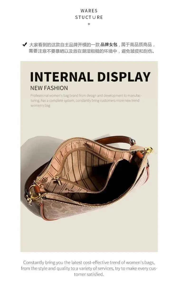 Elegant Women's Underarm Bag Hot Popular Ladies Shoulder Bag PU Leather Luxury Handbag Ladies Bag Designer Crossbody Bag