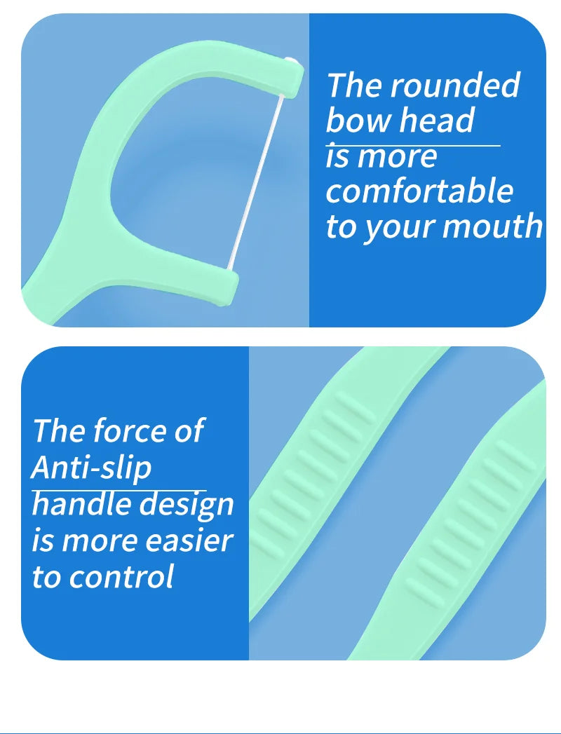 500/300/100pcs ultra-fine mint flavored toothpicks, safe high-end toothpick sticks, plastic toothpicks