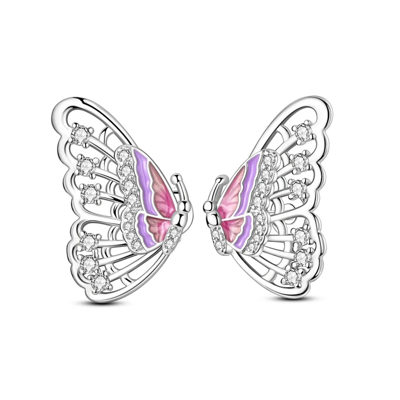 2025 Original 925 Sterling Silver Hoop Earring Zirconia Irregularity Stud Earring For Women Engagement Birthday Jewelry Gift Streetsharks