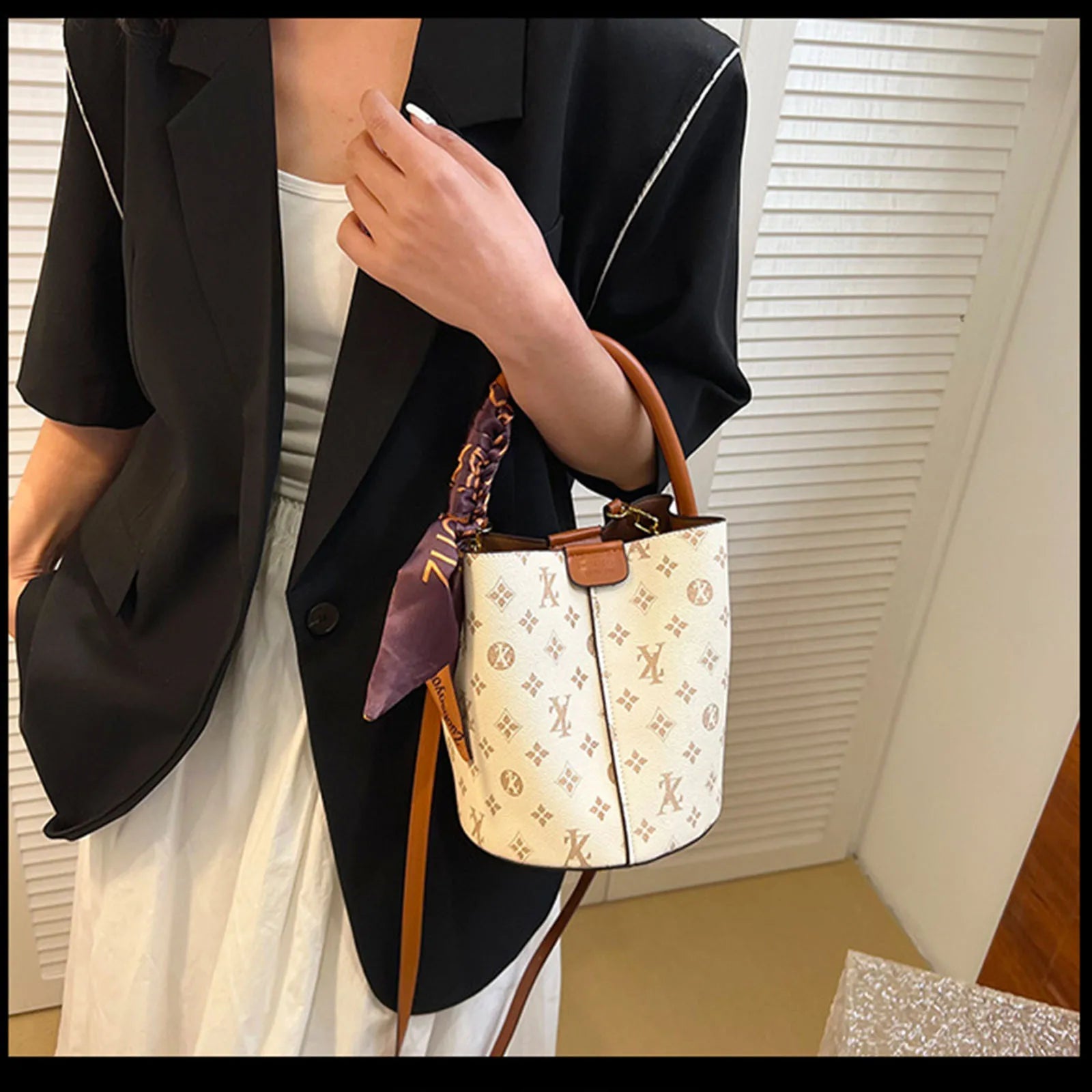 Women Luxury Classic Bucket Bag Handbag Fashion Designer Crossbody Bag Shoulder luxecrown.co.uk
