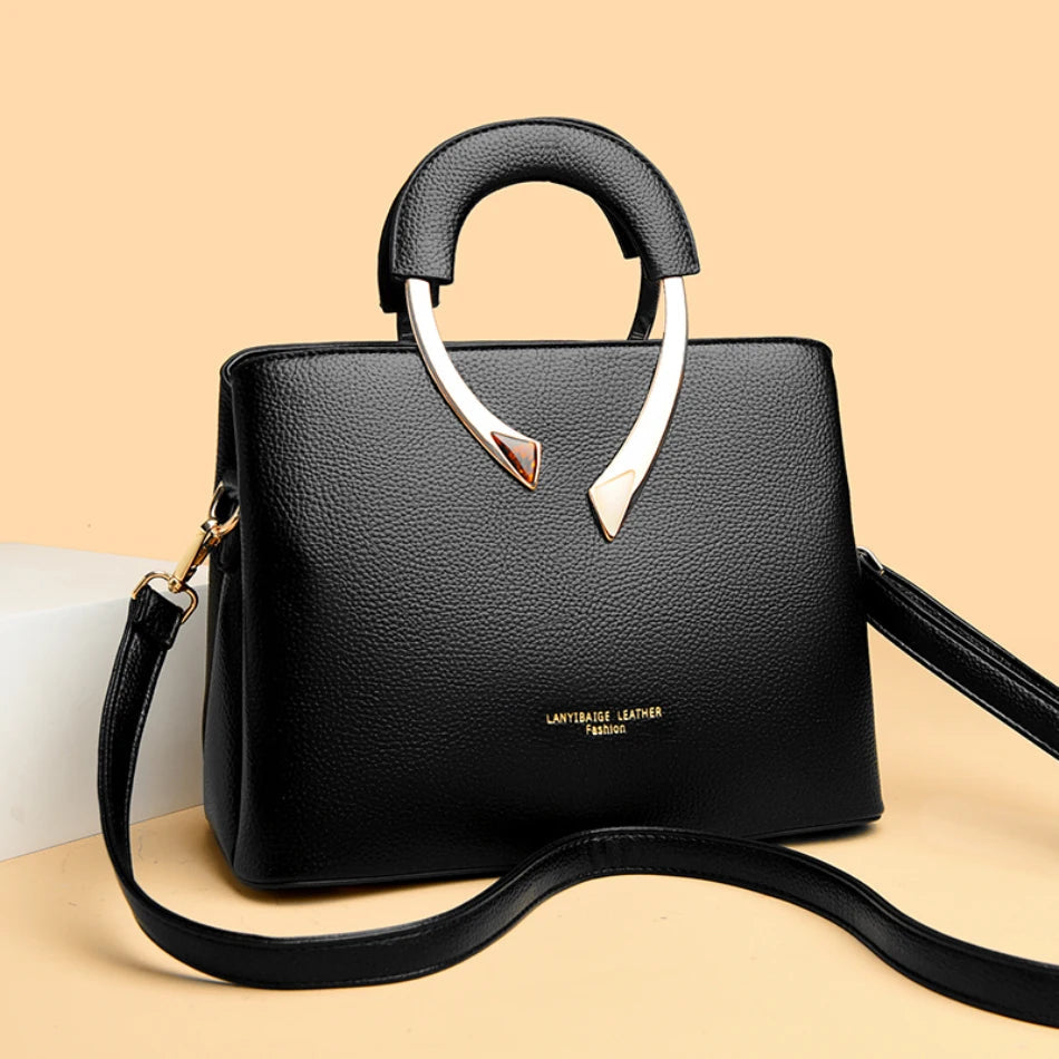 Luxury Handbags Women Bags Designer 3 Layers Soft Leather Shoulder Crossbody Sac Ladies Large Capacity Shopping Messenger Tote luxecrown.co.uk
