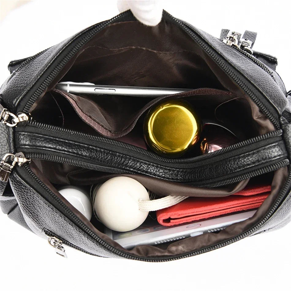 Brand Leather 3 Layers Alligator Crossbody Bag for Women Female Shoulder Messenger Sac Luxury Designer Ladies Handbags Streetsharks