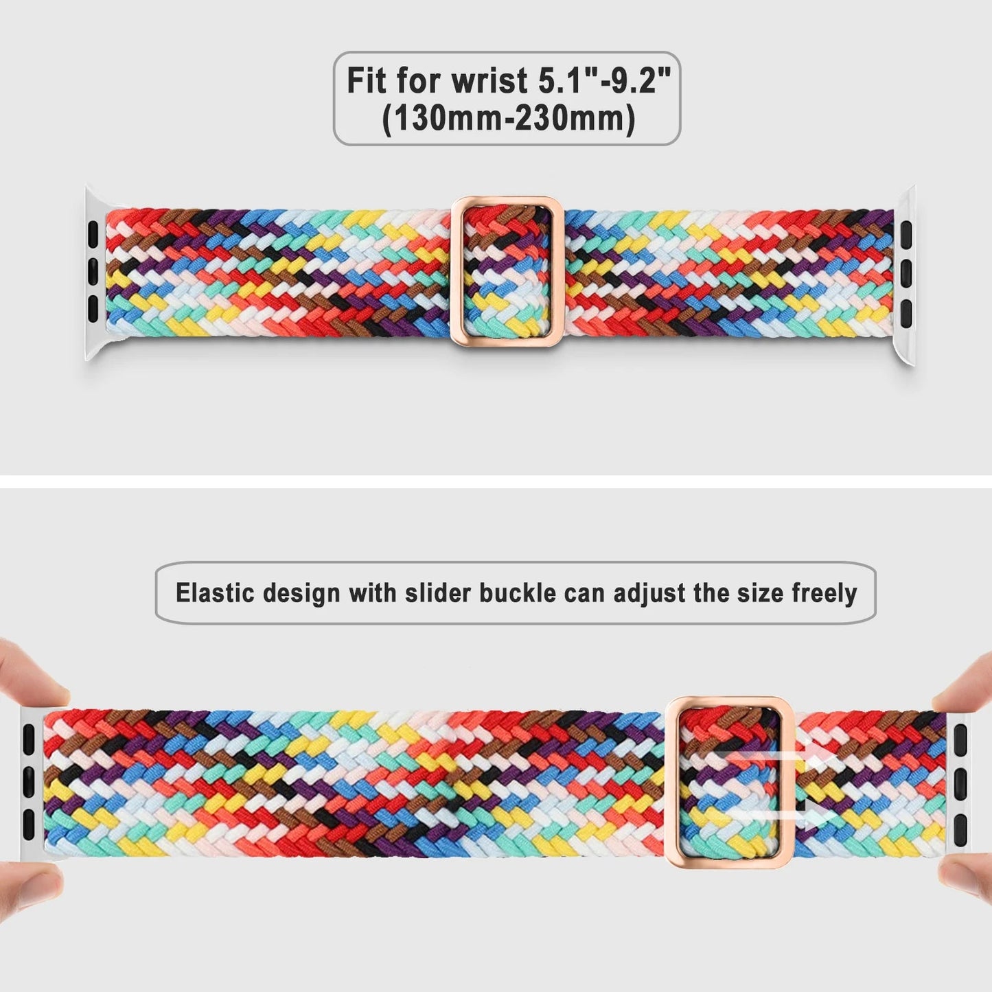 Braided Solo Loop Strap For Apple watch band 44mm 40mm 49mm 45mm 41mm Elastic Nylon bracelet iWatch series 8 3 se 6 7 Ultra 2 9 luxecrown.co.uk