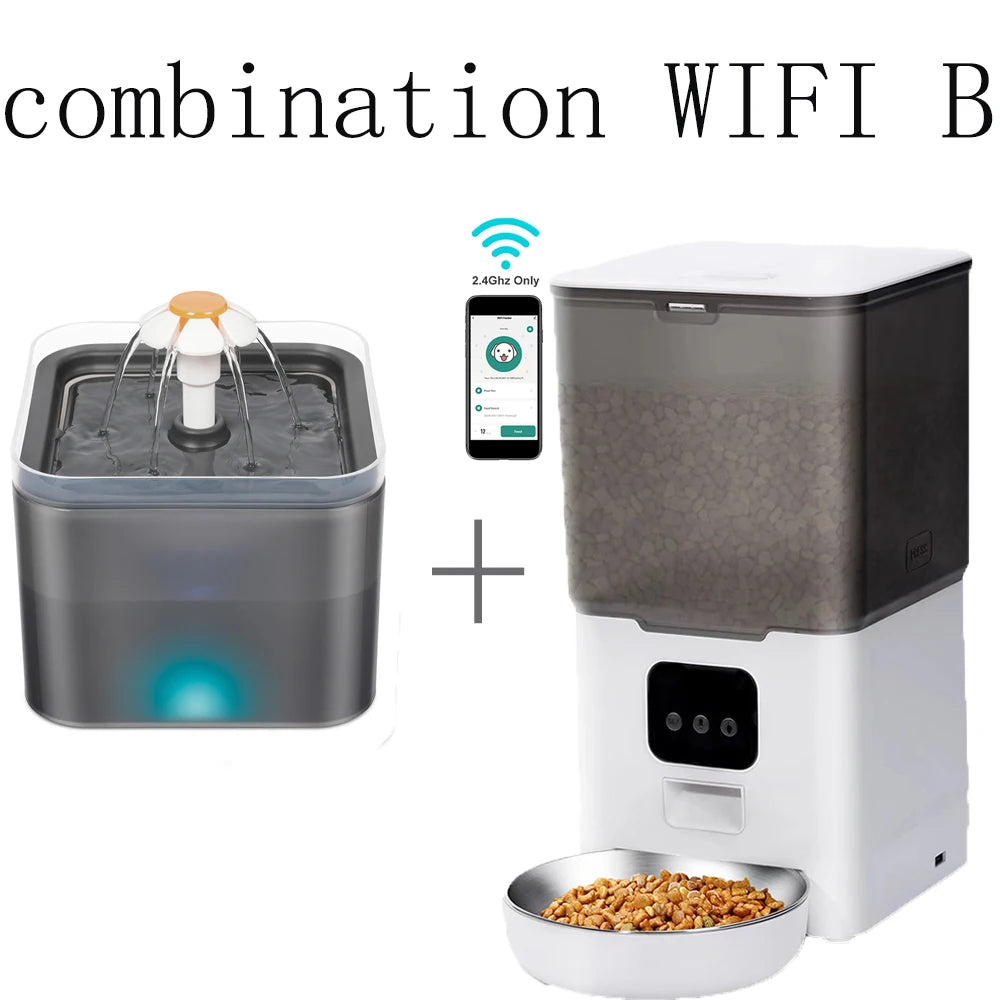 6L Dog Automatic Feeder Transparent Pet Smart Feeder 2L Cats Dispenser Feeding Bowl Remote Tuya WIFI Control Dry Food Pet Feeder luxecrown.co.uk