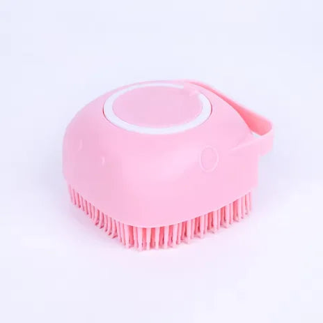 2-In-1 Pet Bath & Massage Brush With Shampoo Storage Silicone Dog Cat Grooming Tool For Puppy Kitten Sensitive Skin luxecrown.co.uk