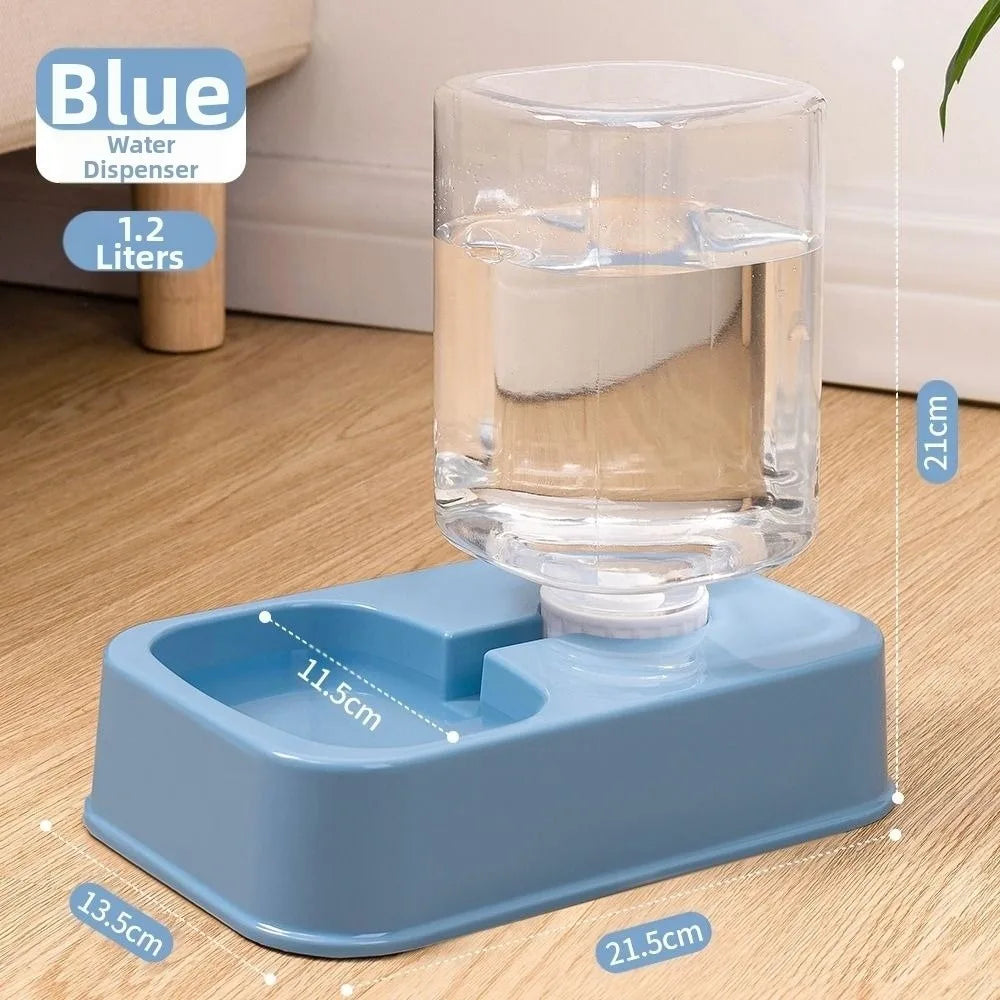 1.2L/1.5L Pet Automatic Feeder Plastic Large Capacity Cat Dog Water Dispenser Feeder Set 3 Colors 2 Styles luxecrown.co.uk