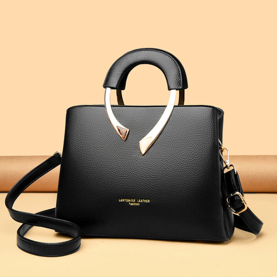 Luxury Handbags Women Bags Designer 3 Layers Soft Leather Shoulder Crossbody Sac Ladies Large Capacity Shopping Messenger Tote luxecrown.co.uk