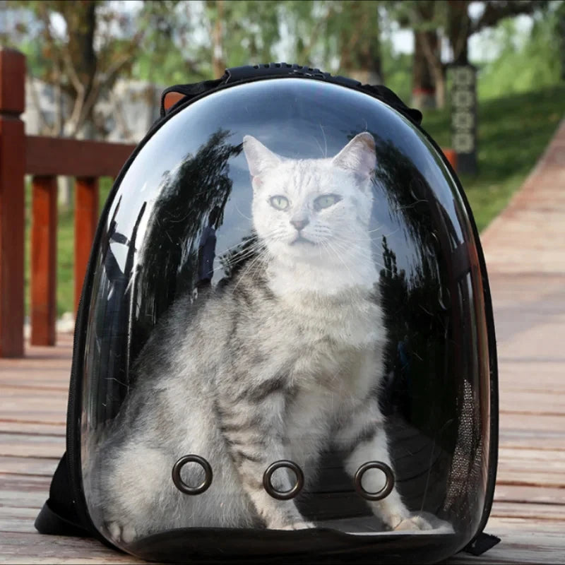 Portable Space Capsule Breathable Cat Bag, Pet Travel Supplies, carrying Pets Travel Essential luxecrown.co.uk
