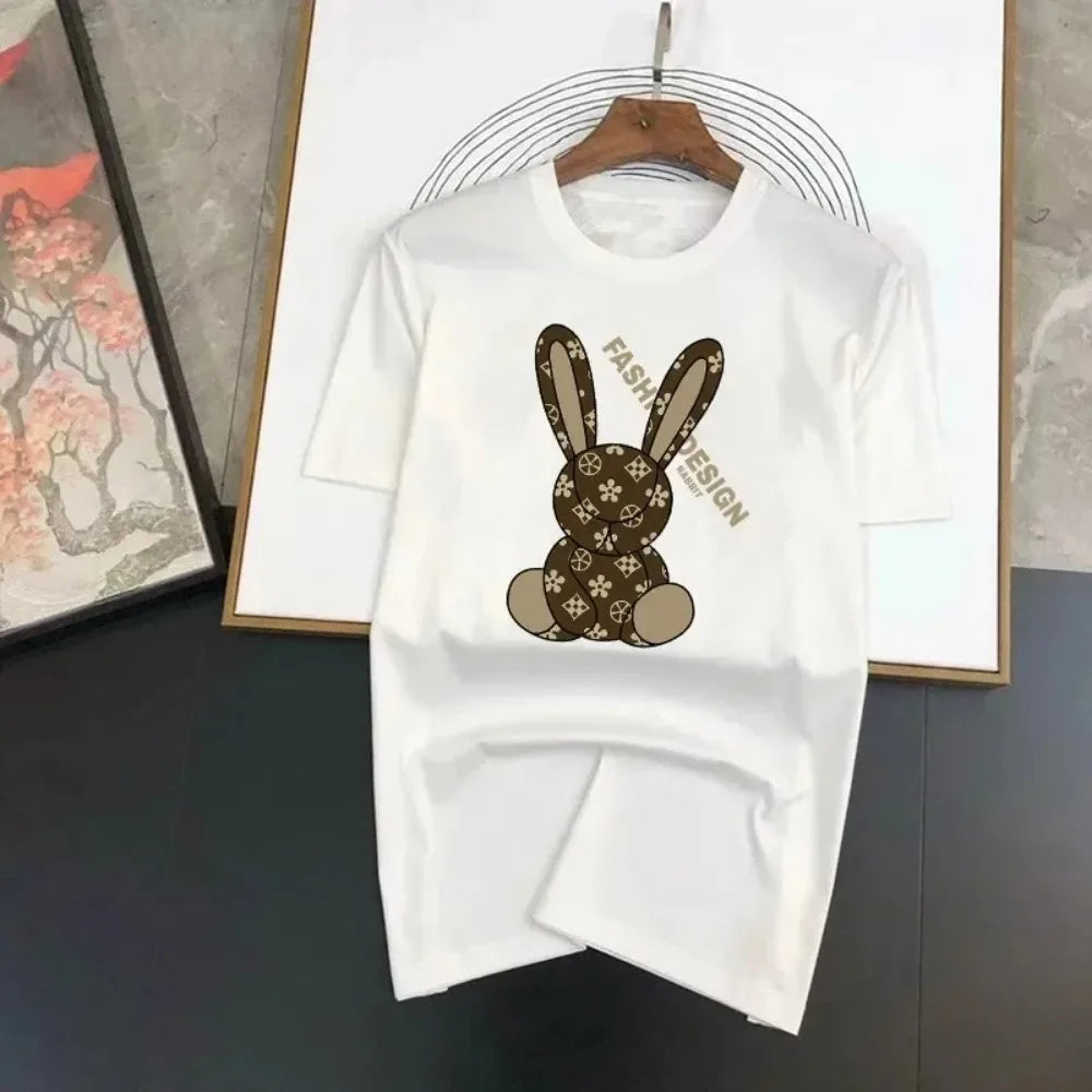 Cartoon Luxury Brand Printed Women T-shirt Plus Size Casual Short Sleeve Y2k Fashion Brand Harajuku Female Top Tees Lady Tshirt Streetsharks