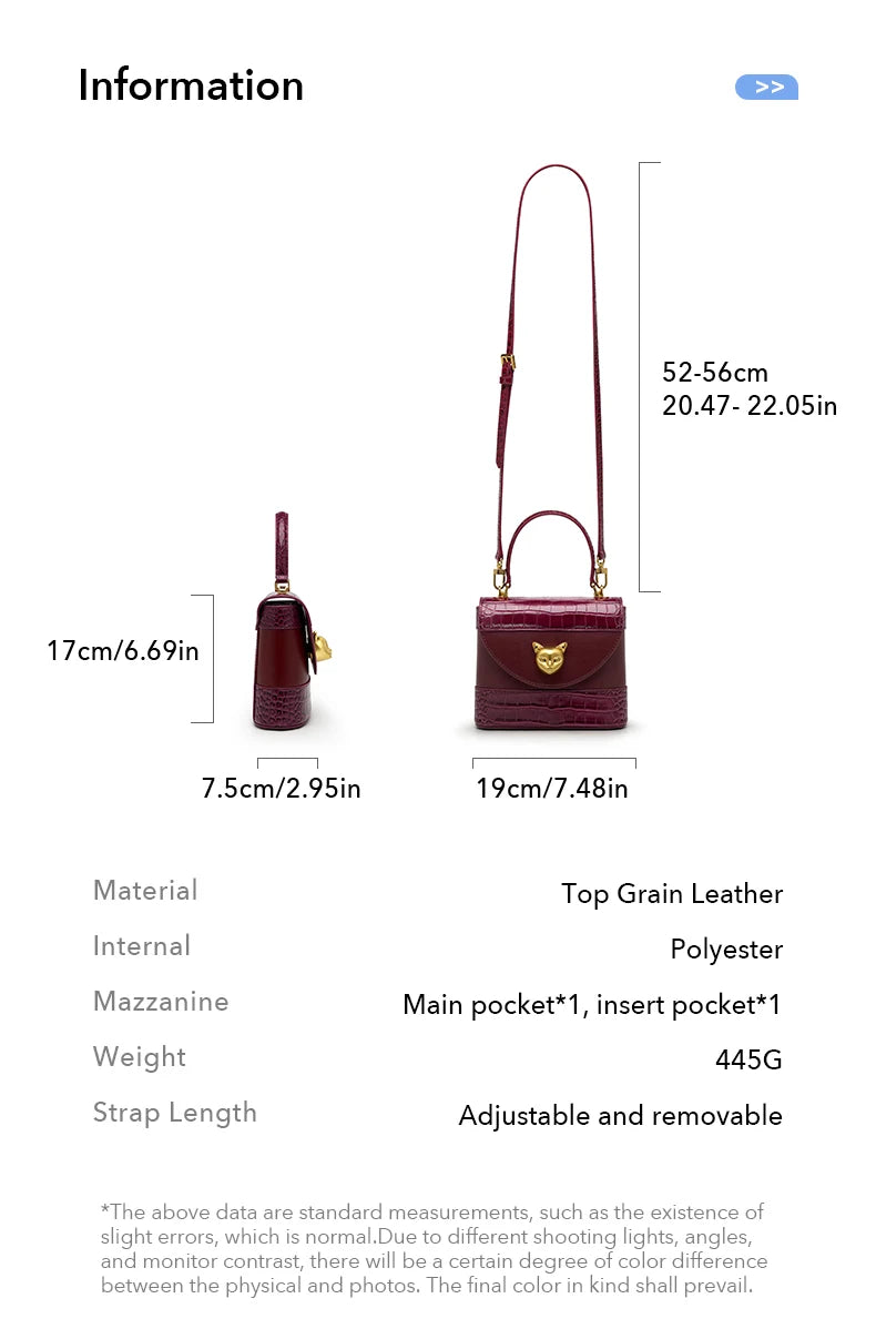 BAFELLI HANDBAG 2026 WOMEN'S NEW CROSSBODY LEATHER PURSE EVENING BAG CROCODILE GRAIN DESIGNER BUCKET CAT LUXURY BRAND FASHION luxecrown.co.uk