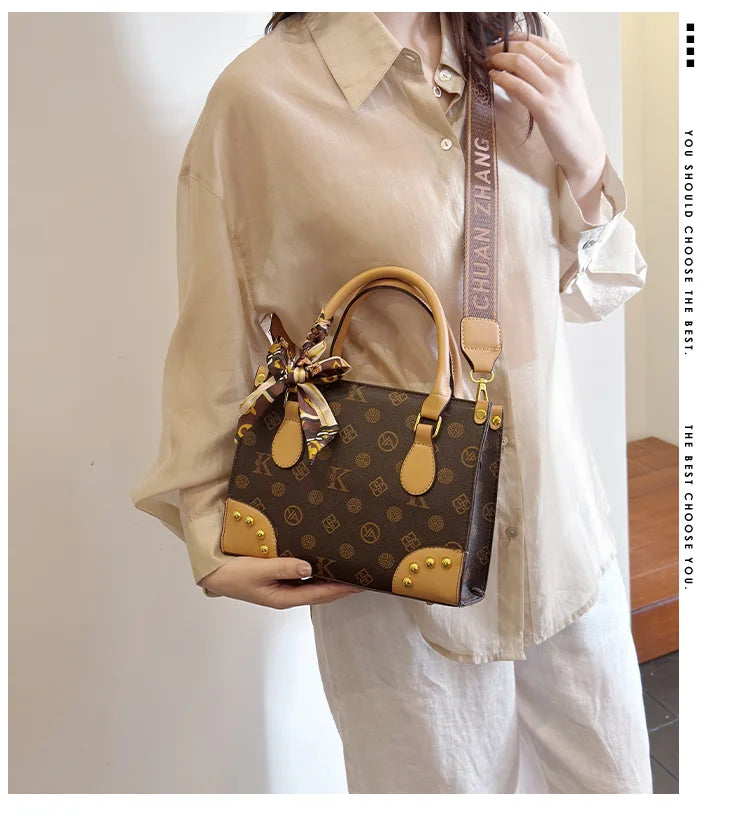 Trendy Designer Square Satchels For Women Textured Original Retro Diaper Bag Crossbody Shoulder Bag Effortlessly Stylish luxecrown.co.uk