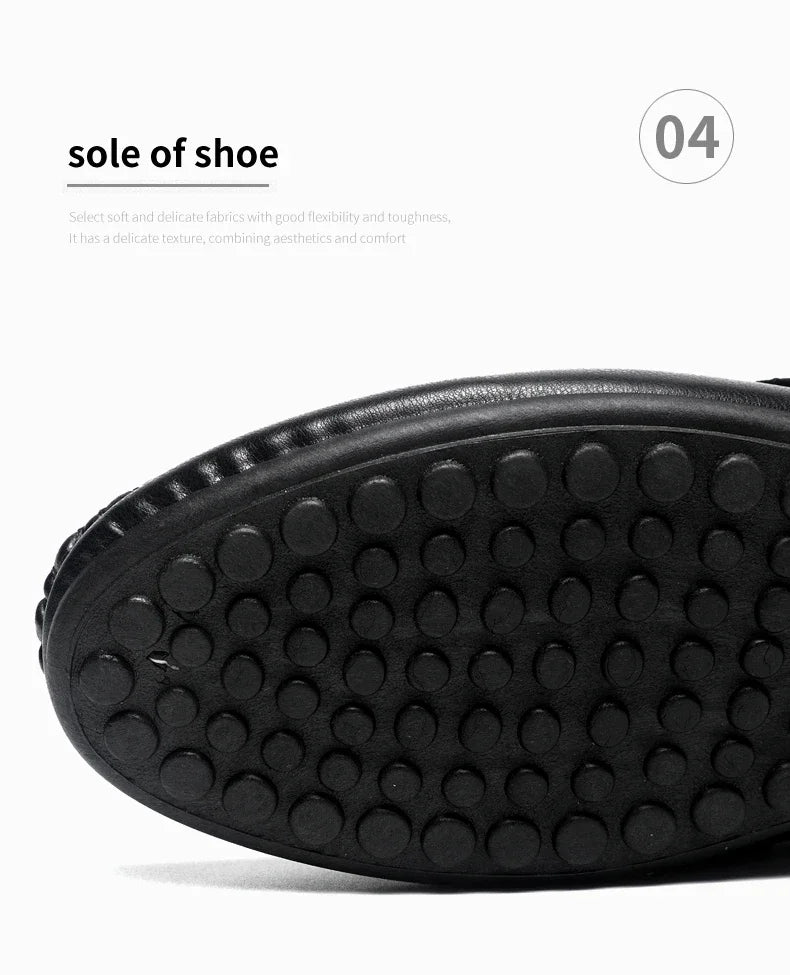 Summer Half Shoes For Men Comfortable Leather Casual Shoes Soft Flat Men's Loafers Lightweight Slip-on Shoes Man Daily Slippers luxecrown.co.uk