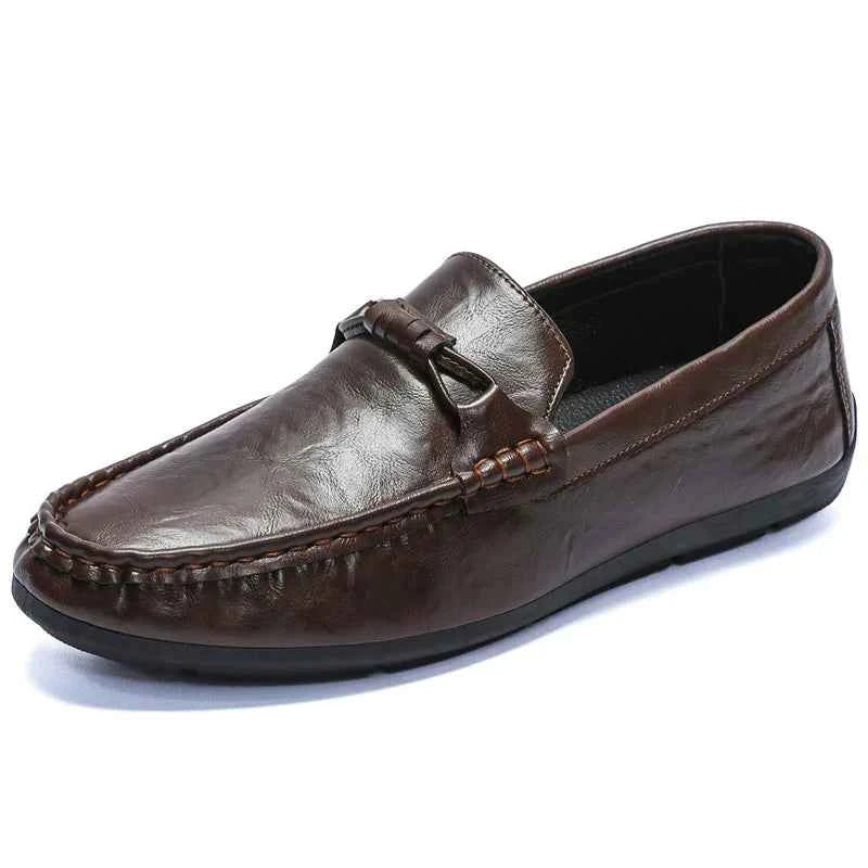 Summer men's loafers soft soled men's leather shoes comfortable driving shoes luxecrown.co.uk