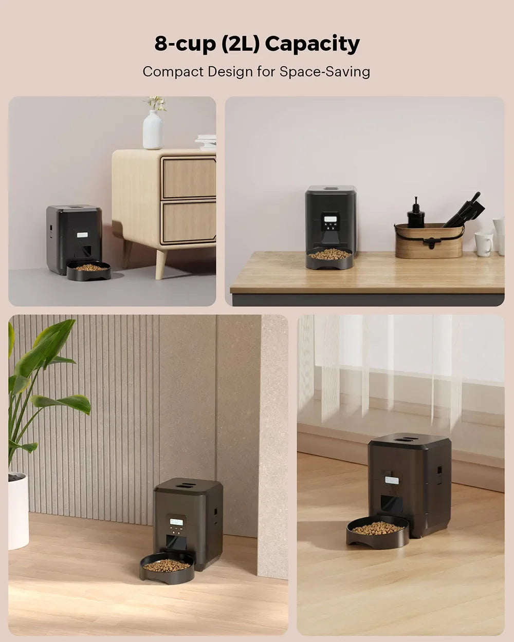 Smart Pet Feeder Automatic Cat Feeder Dog Slow Food Machine With Timed Quantitative Automatic Cat Food Dispenser Cat Dog Bowl luxecrown.co.uk