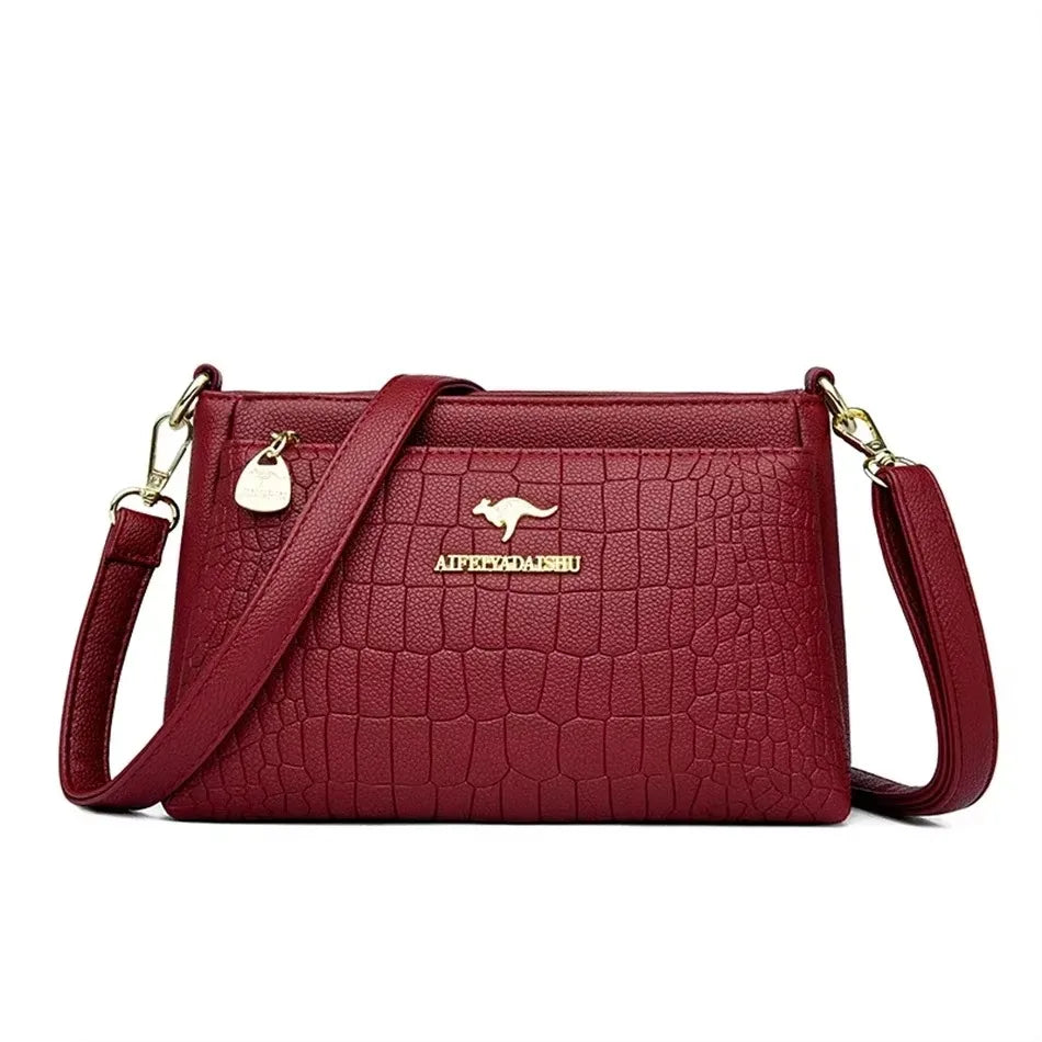 Luxury Handbag Fashion Print Large Capacity Soft Leather Women Shoulder Crossbody Bag Leisure Designer Ladies Purses and Handbag luxecrown.co.uk