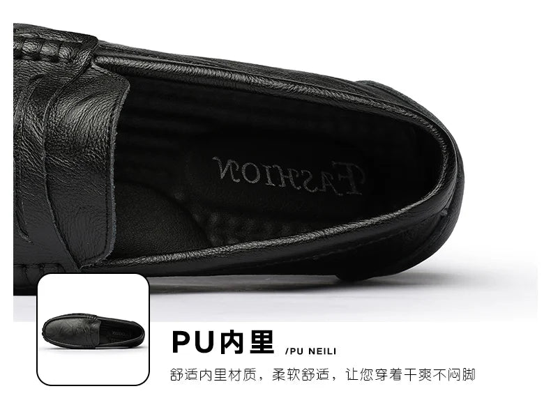 100% Top-Grain Loafers with Elegant Design for Business and Casual Settings  Men’s Stylish Fashionable Slip-On Design luxecrown.co.uk