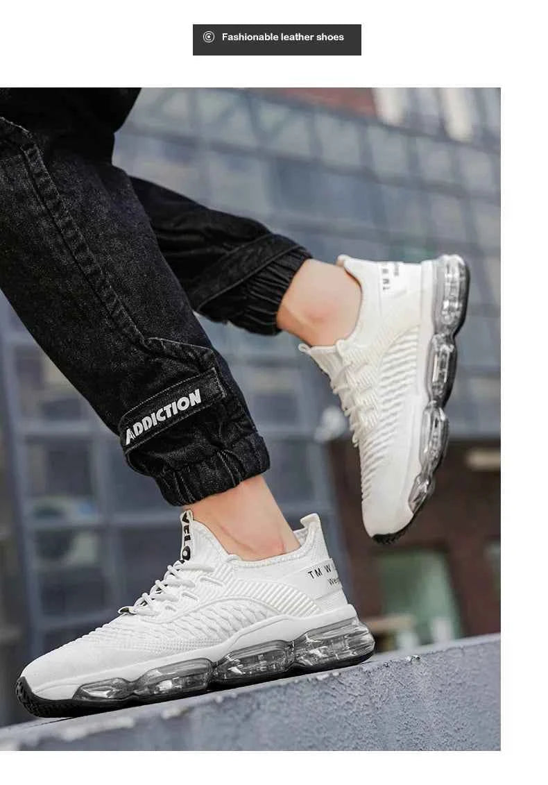 Shock Absorption Running Shoes Breathable Mesh Upgraded Version Summer New Style for Teenagers Sports Sneakers Comfortable Slip-