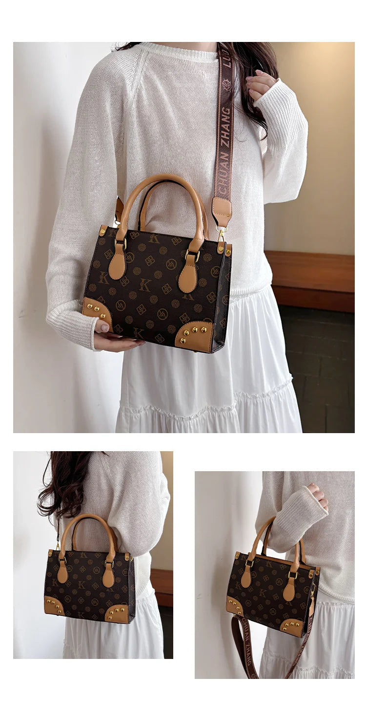 Trendy Designer Square Satchels For Women Textured Original Retro Diaper Bag Crossbody Shoulder Bag Effortlessly Stylish luxecrown.co.uk