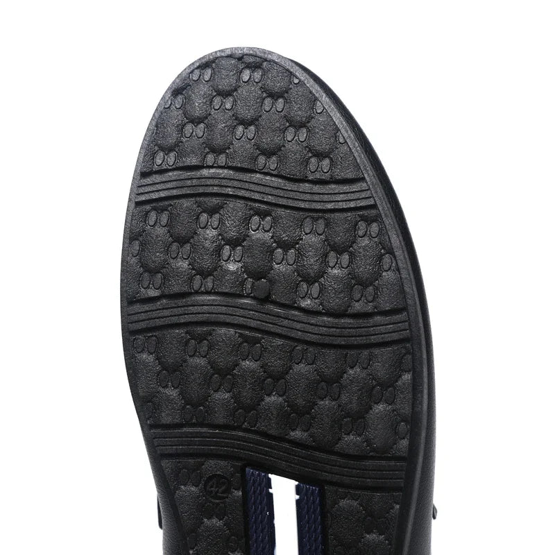 Summer Leather Men Half Slippers Breathable Mens Casual Shoes Slip-on Lazy Driving Shoes Comfortable Walking Loafers Moccasins luxecrown.co.uk