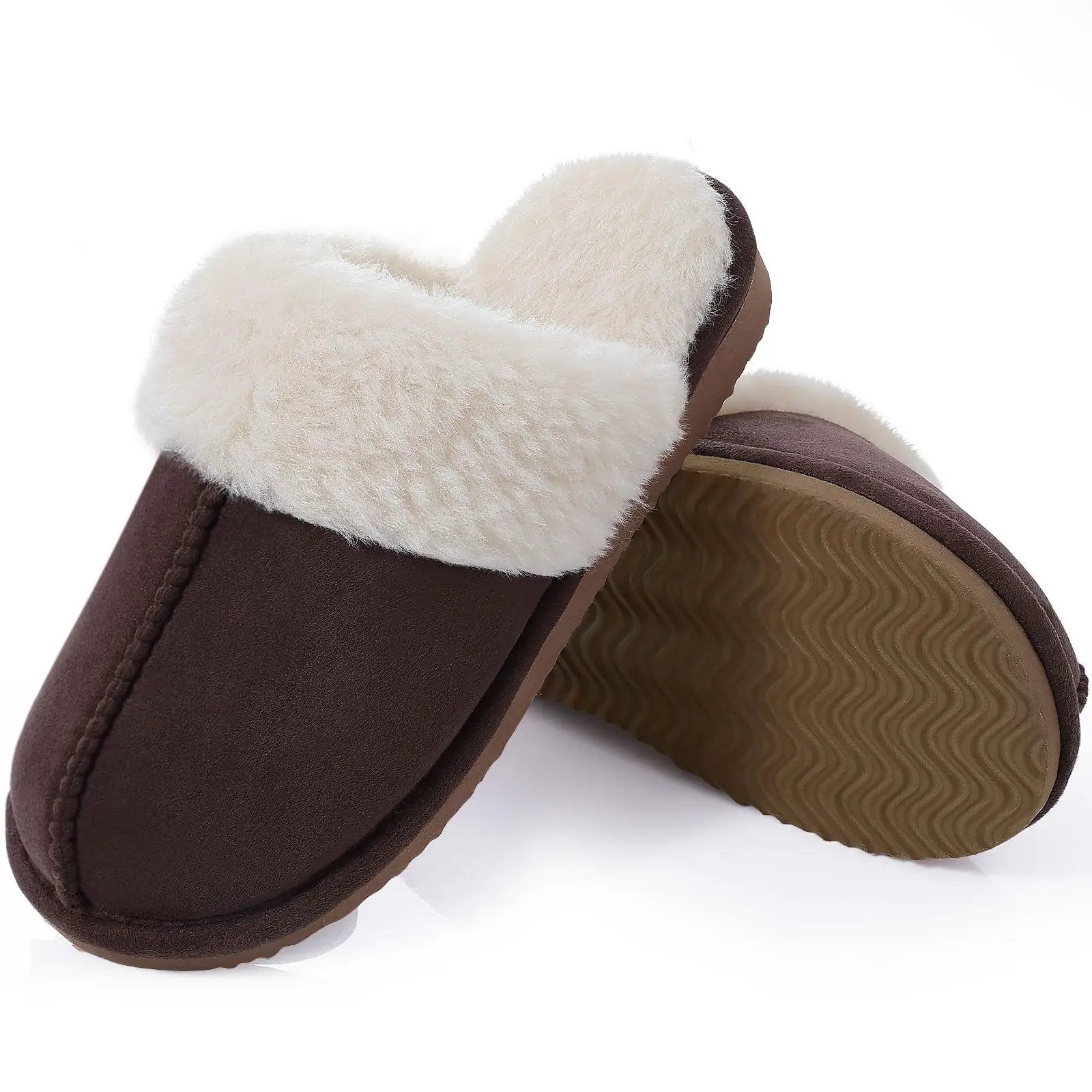New Winter Fuzzy Women Slippers Indoor Soft House Shoes Fashion Brand Fluffy Suede Women Shoes Outdoor Antiskid Flat Slippers Streetsharks