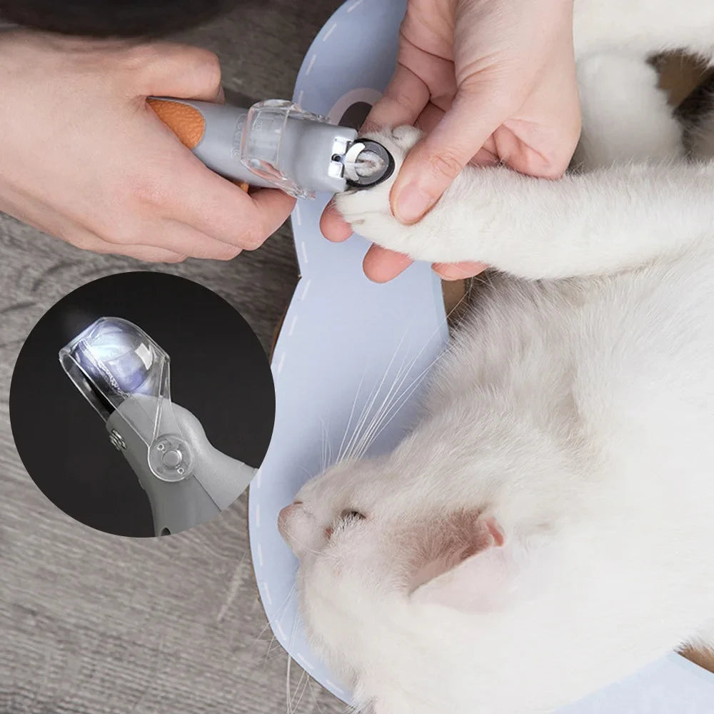 Professional Pet Nail Clipper Scissors With LED Light Cat Dog Nail Clipper Tool Scissors Nail Toeclaw Cutter Scissors Pet Supply luxecrown.co.uk