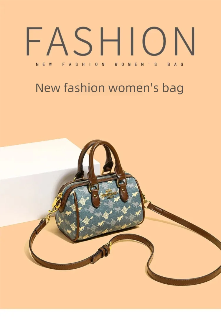 New Fashionable Street Style Pillow Bag Women's Handbag Luxury Sensation Printed PU Leather Ladies' Crossbody Bag for Daily Use luxecrown.co.uk