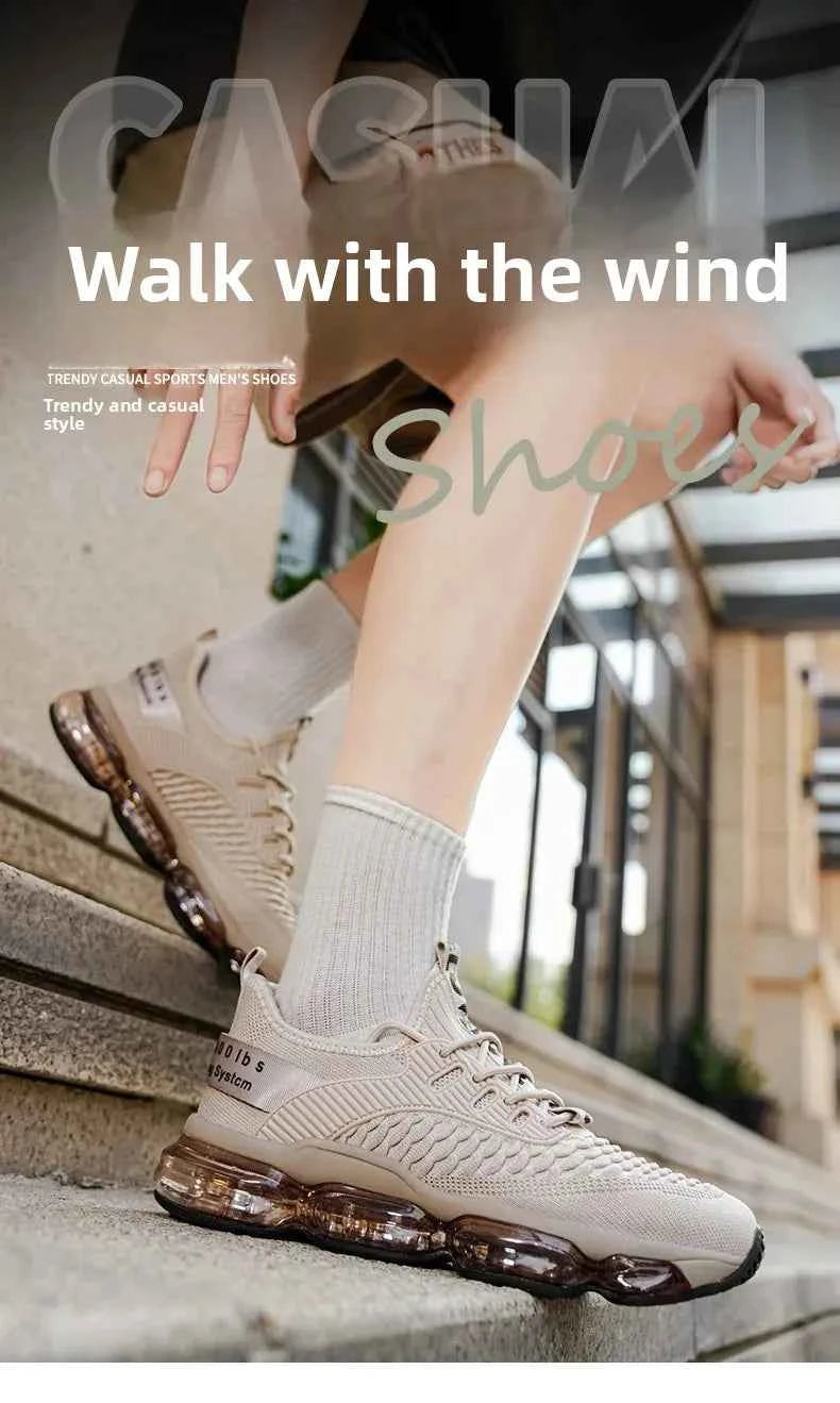 Shock Absorption Running Shoes Breathable Mesh Upgraded Version Summer New Style for Teenagers Sports Sneakers Comfortable Slip-