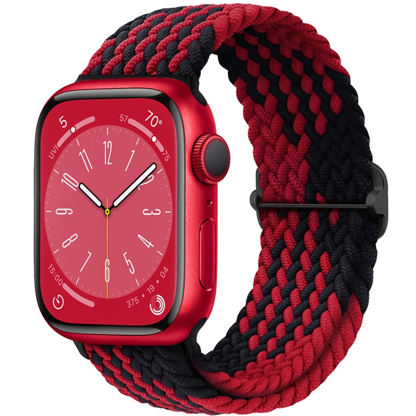 Braided Solo Loop Strap For Apple watch band 44mm 40mm 49mm 45mm 41mm Elastic Nylon bracelet iWatch series 8 3 se 6 7 Ultra 2 9 luxecrown.co.uk